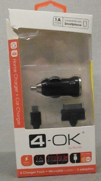 4-OK — Home charger + car charger