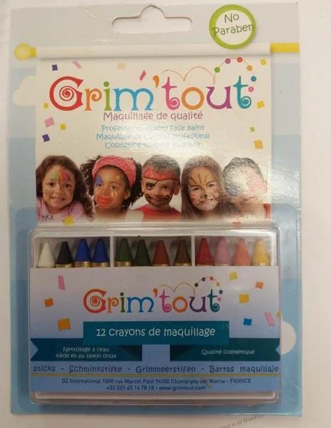 Grim'tout — 12 crayons de maquillage