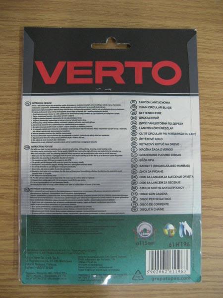 VERTO — Chain saw blade