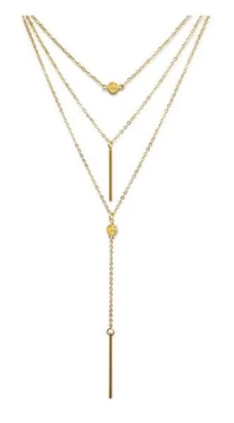 Suyi — Chaîne Sequins Multicouches Exquise Collier