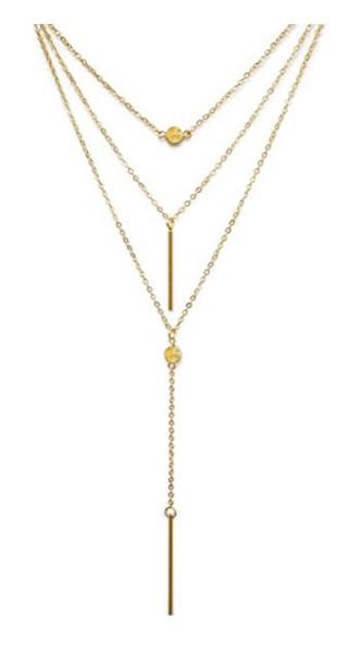 Suyi — Chaîne Sequins Multicouches Exquise Collier