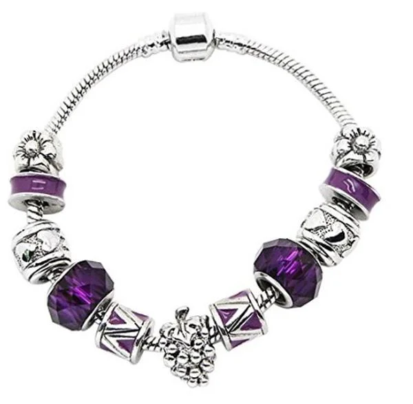 Souarts — Bracelet Charm Perles Spacer Forme Raisin
