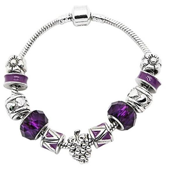 Souarts — Bracelet Charm Perles Spacer Forme Raisin