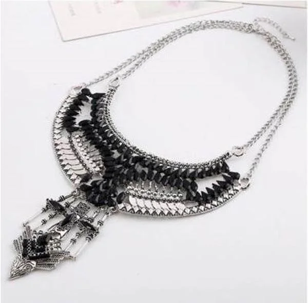Go4U — Bijoux Femme Collier Chaîne Chemisier Faux