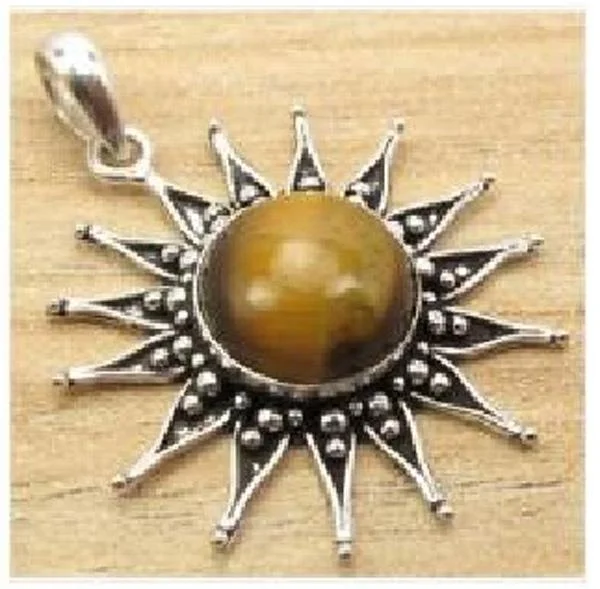 SUN Pendant 925 Silver Plated