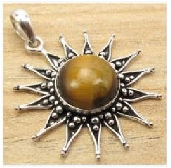 SUN Pendant 925 Silver Plated