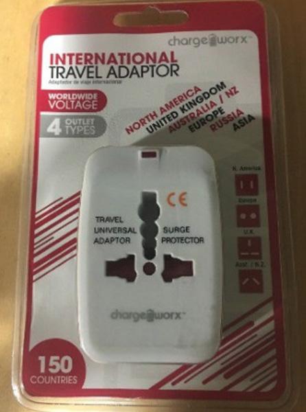 Charge Worx — International Travel Adapter