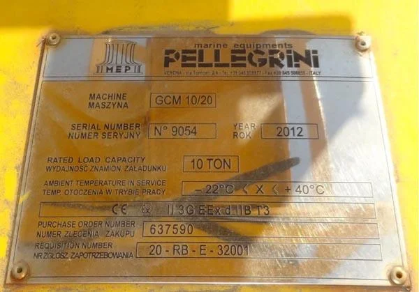 Pellegrini — Gantry Crane