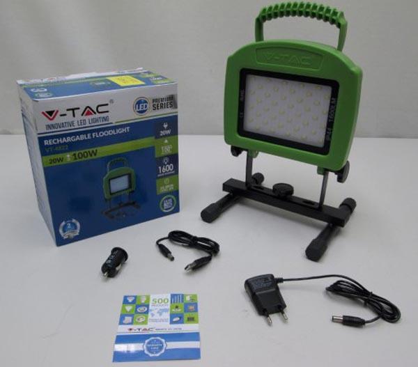 V-TAC — Rechargable floodlight