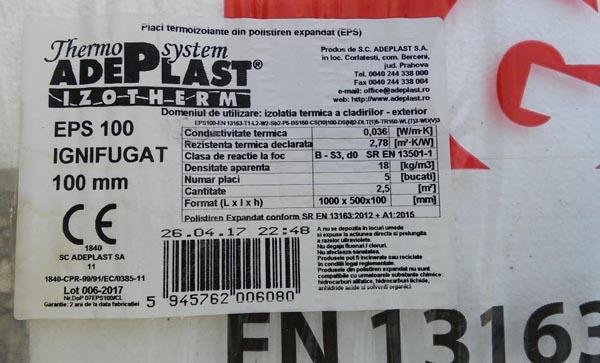 ADEPLAST — EPS 100 Ignifugat