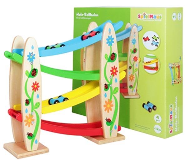 SpielMaus — Holz-Rollbahn
