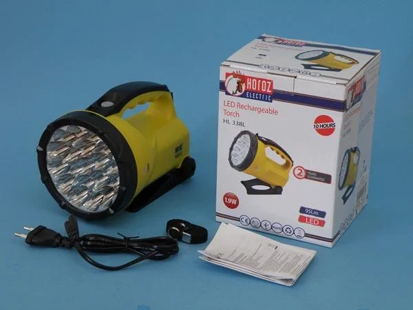 HOROZ — LED Rechargeable Torch / LED-es újratölthető kézilámpa