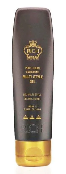 RICH — (1) Pure Luxury Energising Multi-Style Gel; (2) Pure Luxury Argan Volumising Mousse; (3) Pure Luxury