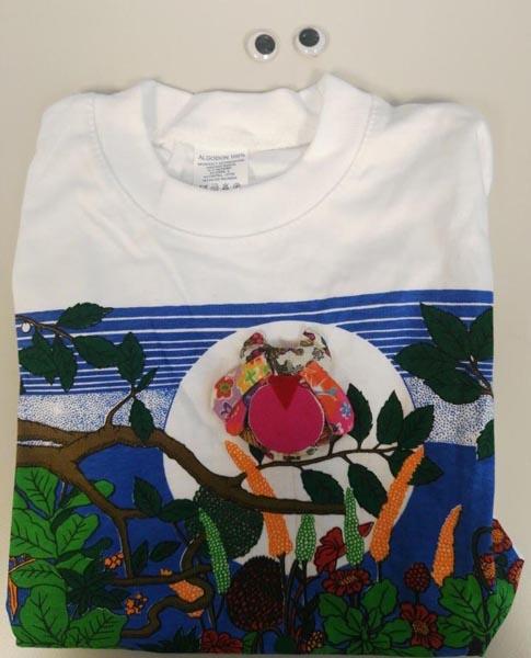Santiago Martín — T-shirt with plush decorative features
