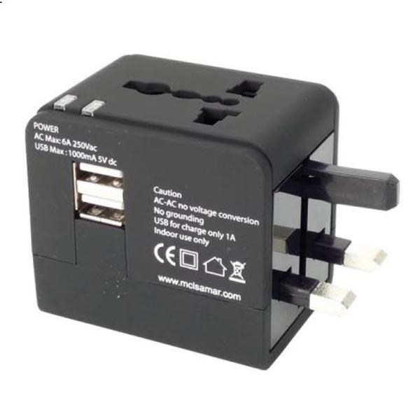 MCL — AC Travel Adapter with USB Ports