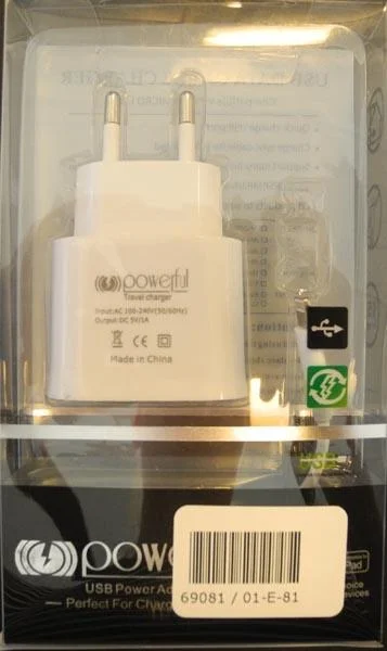 Powerful — Travel charger / USB Power Adapter