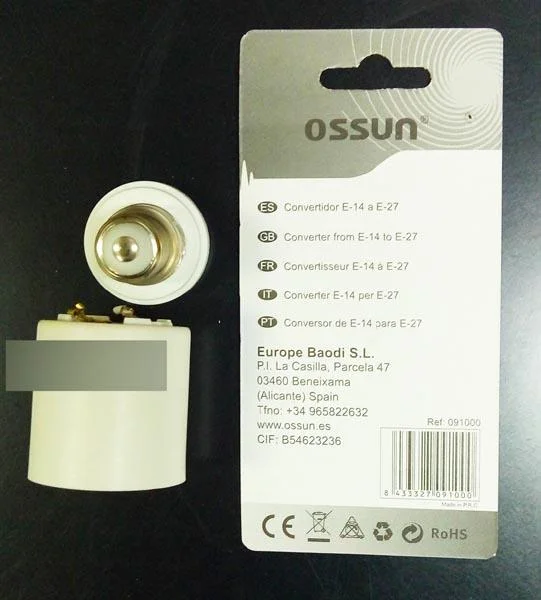 OSSUN — Converter from E-14 to E-27