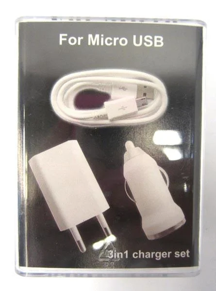 3 in 1 Charger Set for Micro USB