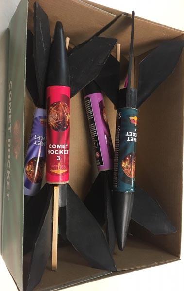 Original Fireworks — COMET ROCKET 1, 2, 3, 4