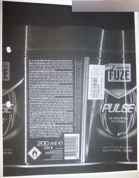 BODY X FUZE — PULSE SHAVING FOAM - Normal skin