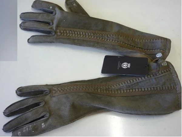 Roeckl — Lange Handschuhe Leather Lacing braun (Long leather gloves with lacing)