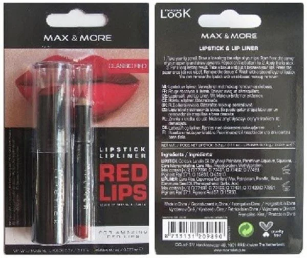 Max & More — Lipstick Lipliner - Red Lips