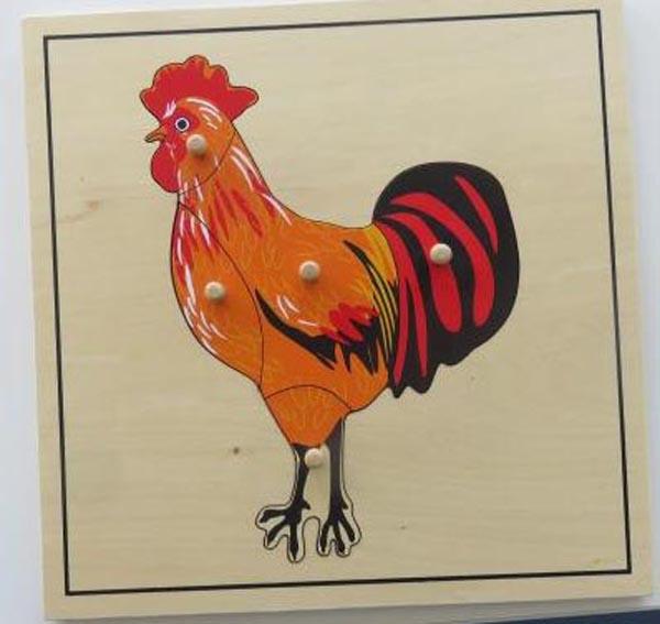 JAISA — Animal Puzzle: Rooster and Ladybug