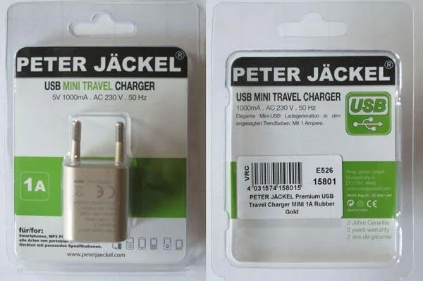 Peter Jäckel — USB MINI TRAVEL CHARGER