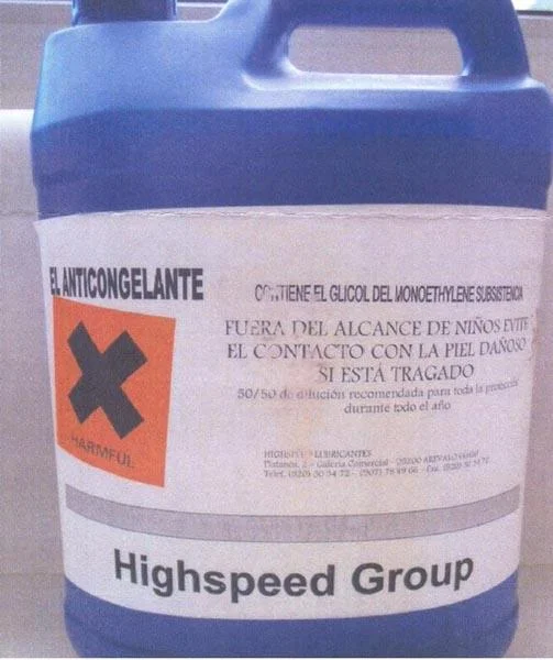 HIGHSPEED GROUP — El Anticongelante ('Antifreeze product')