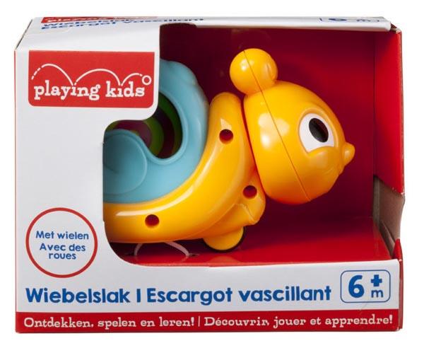 Playing Kids — a) Wiebelslak (wobbly snail); b) Wiebelende rups (wobbly caterpiller)