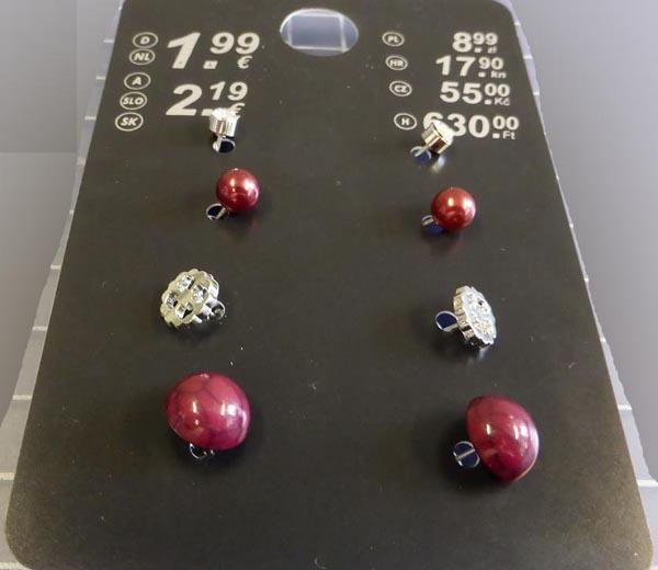 SerPaCo — 4 pairs earrings