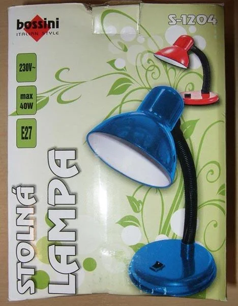 STOLNÁ LAMPA/STOLNÍ LAMPA ('table lamp')