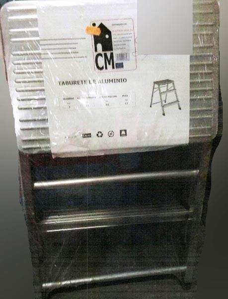 CM — Taburete de Aluminio ('Aluminium stool')