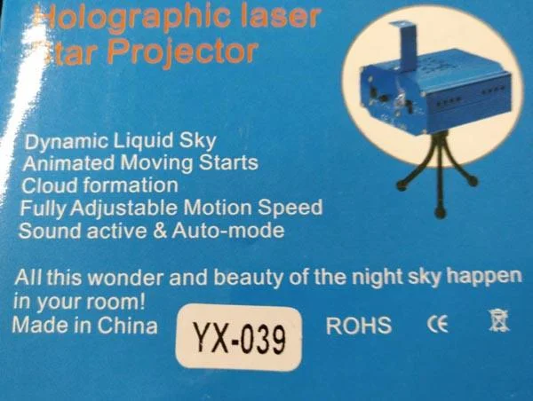 Mini Laser Stage Lighting / Holographic laser Star Projector
