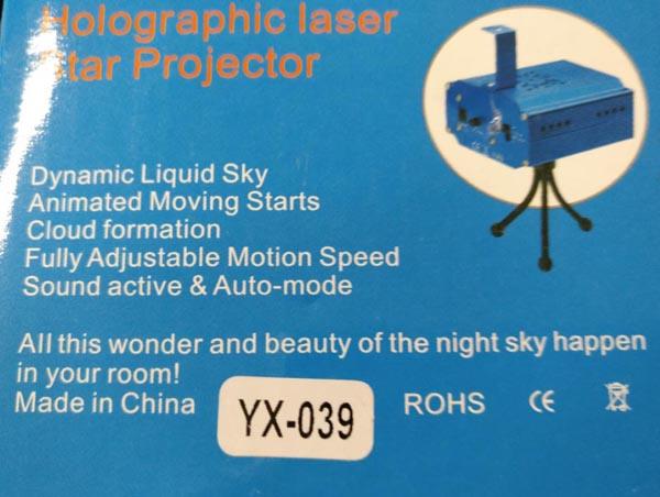 Mini Laser Stage Lighting / Holographic laser Star Projector