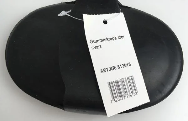 Hansbo — Gummiskrapa stor svart