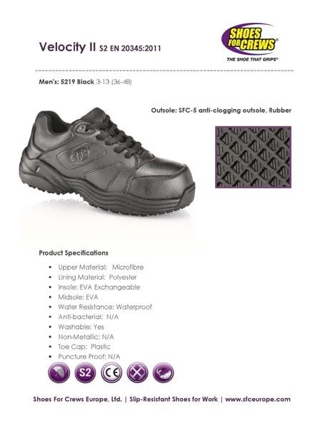 Shoes for Crews — Velocity II