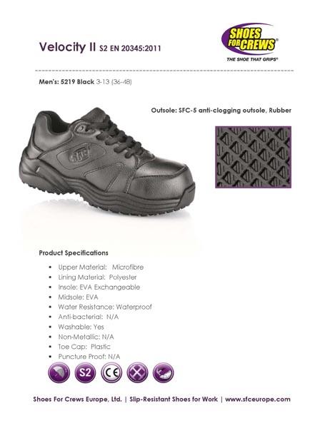 Shoes for Crews — Velocity II
