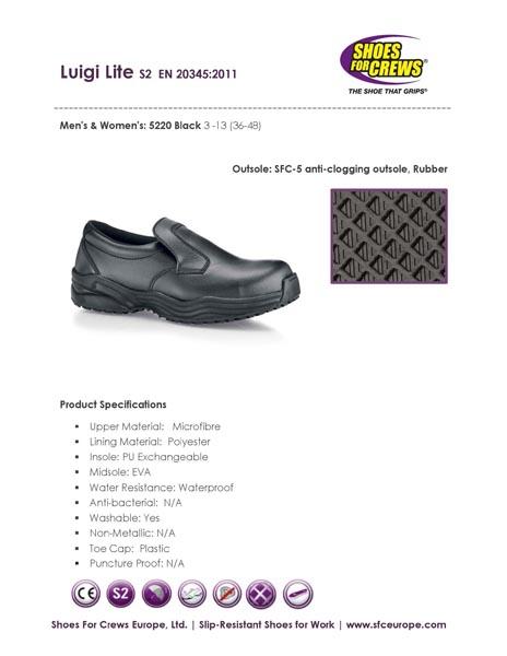 Shoes for Crews — Luigi Lite Black