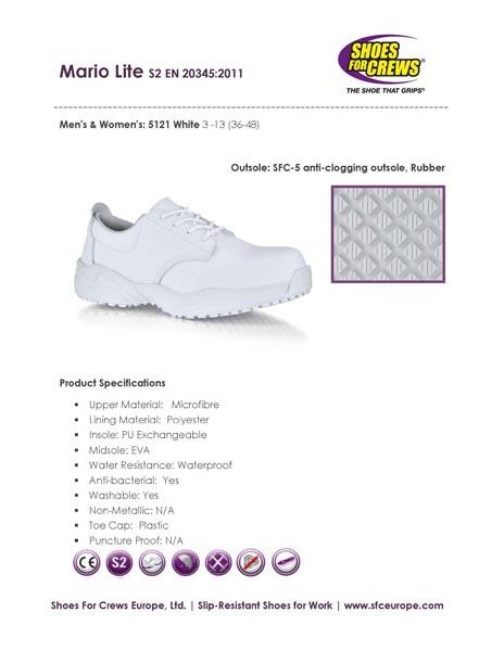 Shoes for Crews — Mario Lite White