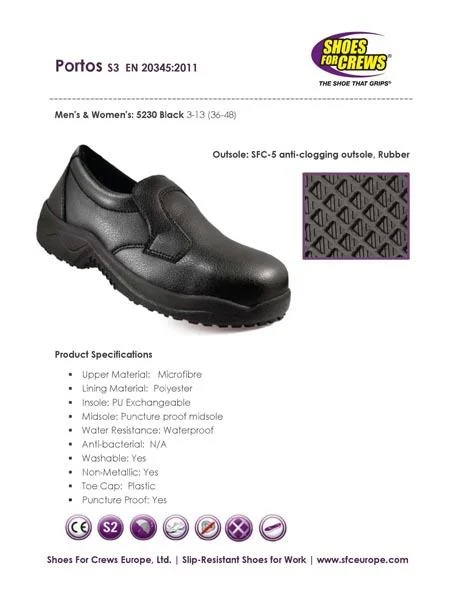 Shoes for Crews — Portos Black