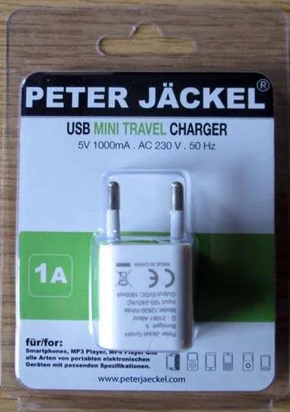 PETER JÄCKEL — USB MINI TRAVEL CHARGER