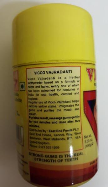 VICCO — Pure herbal tooth powder