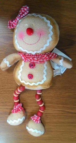 Premier Decorations — 35cm Bead leg Gingerbread Shelf Sitter