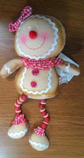 Premier Decorations — 35cm Bead leg Gingerbread Shelf Sitter