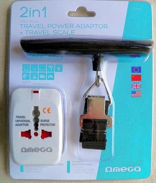 Omega — TRAVEL POWER ADAPTOR + TRAVEL SCALE