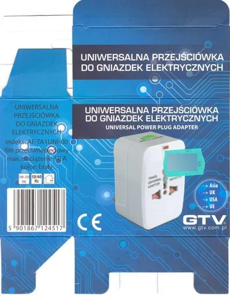 GTV — TRAVEL UNIVERSAL ADAPTOR / UNIVERSAL POWER PLUG ADAPTER