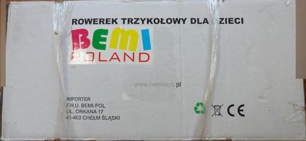 ROWEREK TRZYKOŁOWY DLA DZIECI ('tricycle for children')