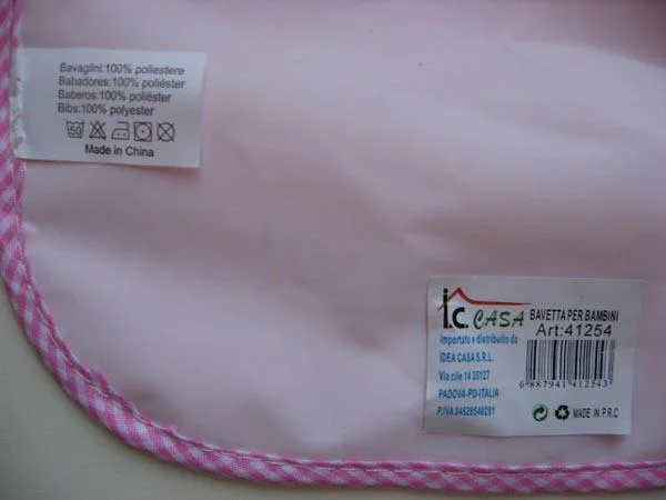 I.C. CASA — Bavetta per Bambini ('Bib for children')
