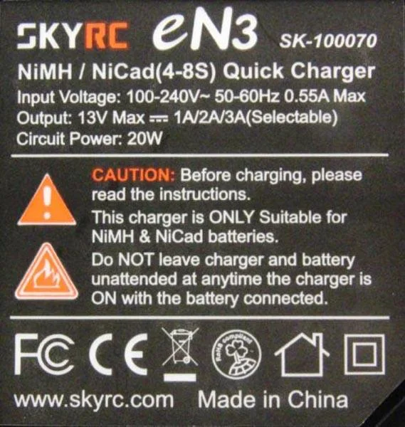 SkyRC — NiMH / NiCad(4-8S) Quick Charger
